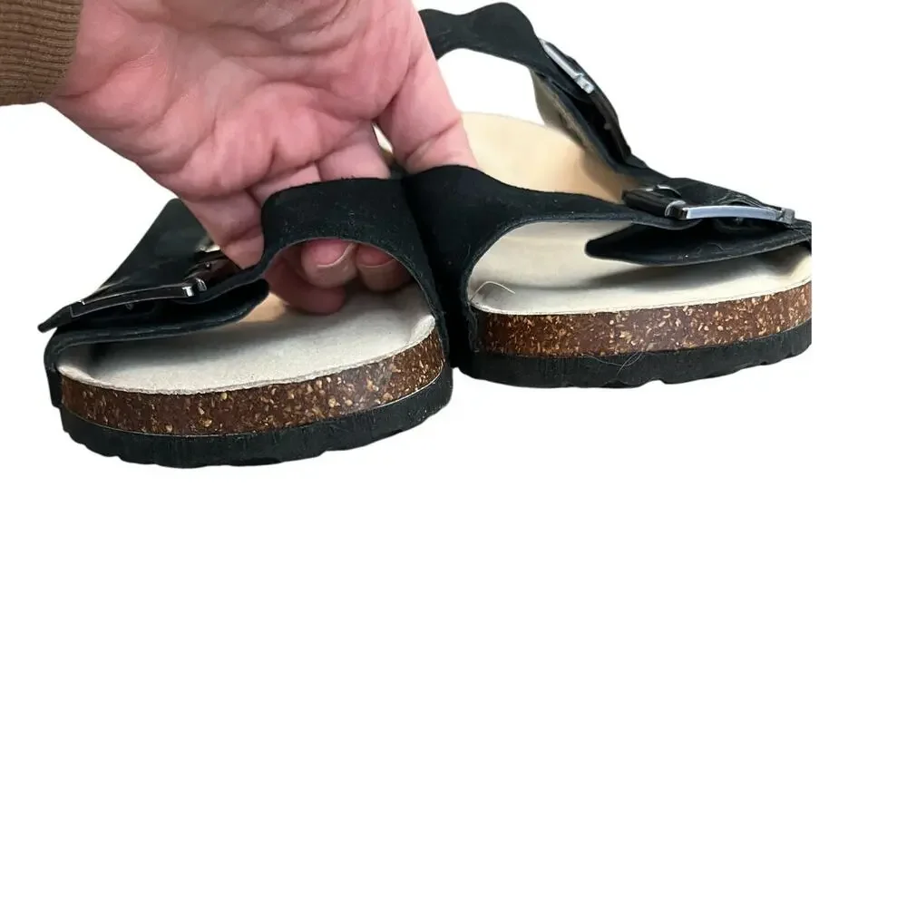 J Sport “Libra” Men’s Black Suede Sandals SZ 11M